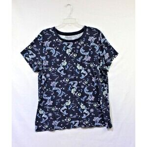 Torrid 2X T-Shirt Mermaids Navy Blue Multicolor Soft Classic Fit  Knit